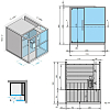 Effegibi Logica S Сауна с душем угловая R.H., DX, 214x250xh226 см