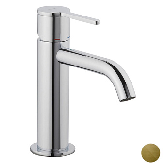 Emmevi Filobrass Смеситель для раковины, на 1 отв., высокий, с донным клапаном click-clack, цвет: бронза