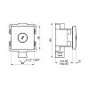 Almar Spin Square Форсунка встраиваемая, вращающаяся, цвет: High Brass Brushed PVD