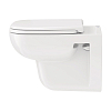 Duravit D-Code Комплект: подвесной унитаз Rimless 257009 35.5x54.5 см.+ сиденье с автоматическим закрыванием 006739, цвет: белый