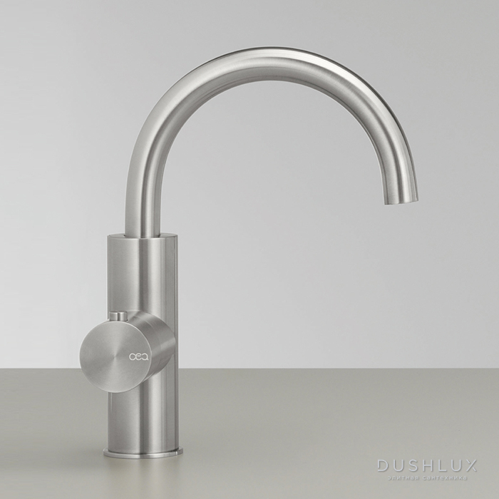 Фото CEA Design MILO360 Кран для кухни, 1 отверстие, с поворотным изливом, цвет: нержавеющая сталь
