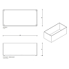Decor Walther DW 361 Бокс универсальный 25x12x9см, цвет: черный матовый
