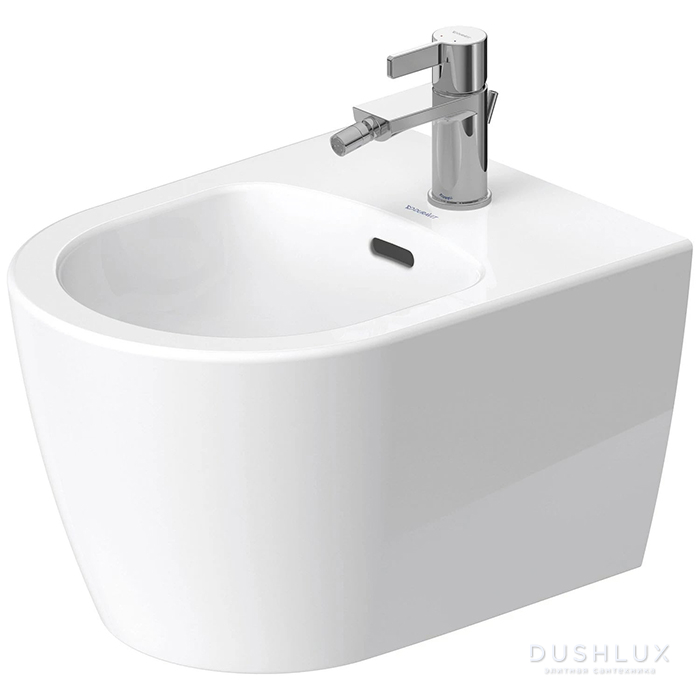 Фото Duravit Soleil by Starck Биде подвесное 37x48 см, 1 отв., Weiß Hochglanz, цвет: белый