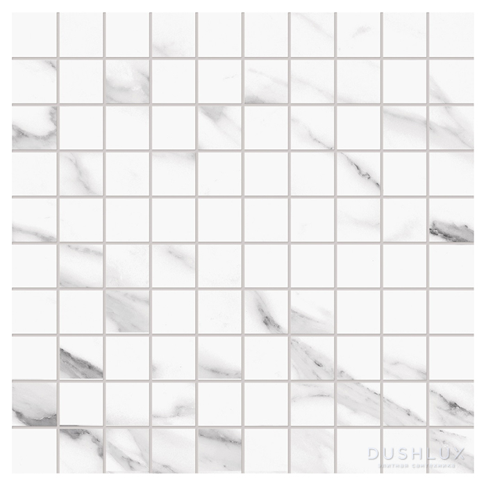 Фото Emilceramica Tele DI Marmo Керамогранит 30x30x0,95см, настенная, глазурованный, цвет: Mosaico Statuario Michelangelo Lappato