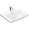 Villeroy&Boch Subway 3.0 Раковина 60х47х16.5см., 1 отв., подвесная, с антигрязевым покрытием CeramicPlus, с переливом, цвет: альпийский белый