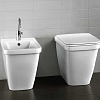 Hatria Erika Pro Q Биде напольное, 34.5х53см., с 1 отв., цвет: белый