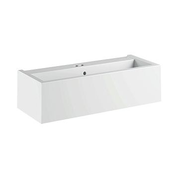 Kerasan Kanaal Раковина 100x40x25см., подвесная, 1 отв., цвет: белый глянцевый