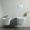 Ideal Standard Conca Держатель для туалетной бумаги., с крышкой, цвет: PVD Brushed Gold