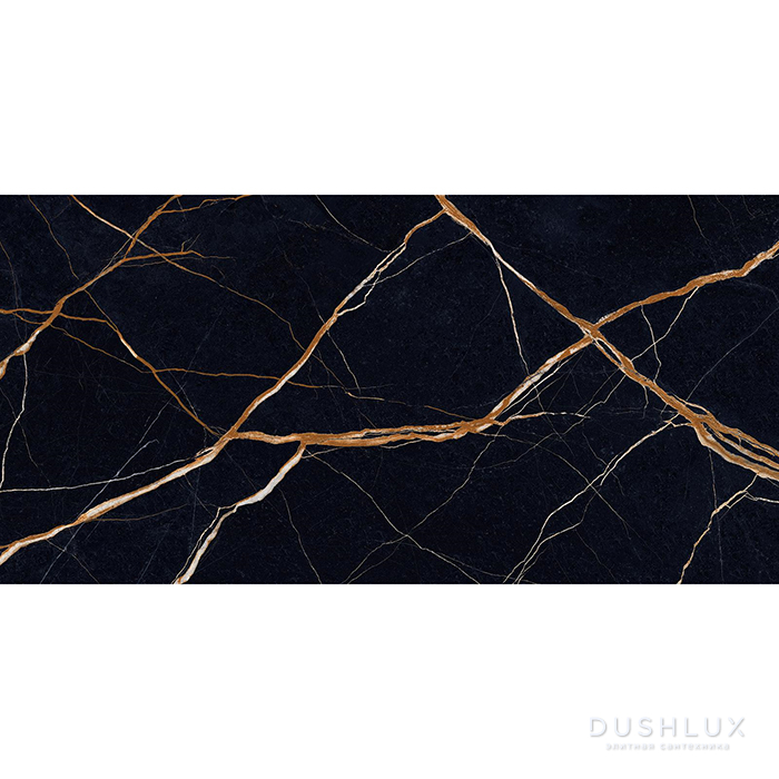 Фото Provenza Unique Marble Керамогранит 120x60x0.95см, глазурованный, универсальная, цвет: Sahara Noir Silktech
