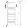 Secado Триада 3 Полотенцесушитель 60x120 см, электрический, цвет: бронза