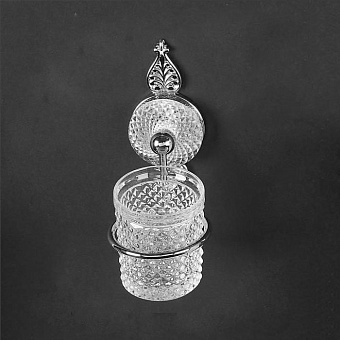Cristal et Bronze Palmette cristal Стакан подвесной, цвет: хром