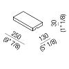 Agape Vieques Полка 13x25x3 см, подвесная, цвет: iroko