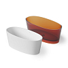 Dea Design Nature Ванна 160x75x60см., отдельностоящая, Solid Surface, цвет: White №18