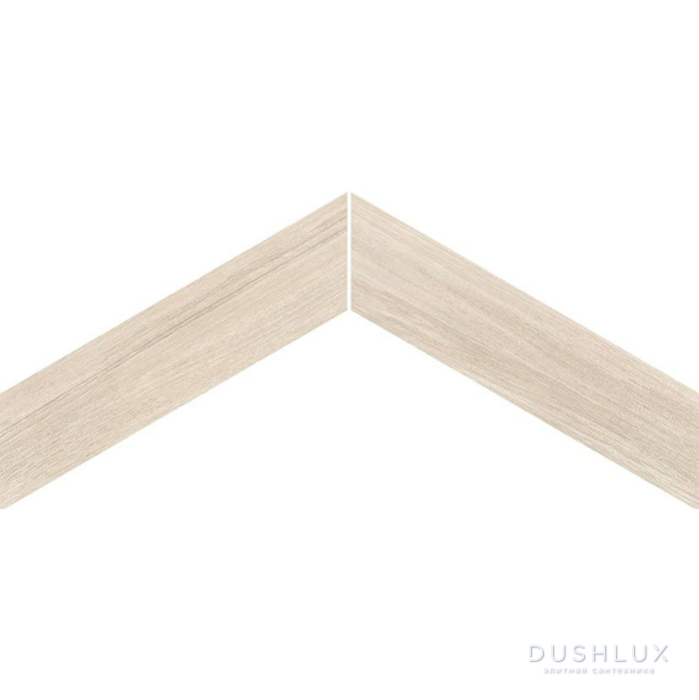 Фото Emilceramica Sleekwood Керамогранит 54x11x0,9см, универсальный, глазурованный, цвет: Chevron 60° White