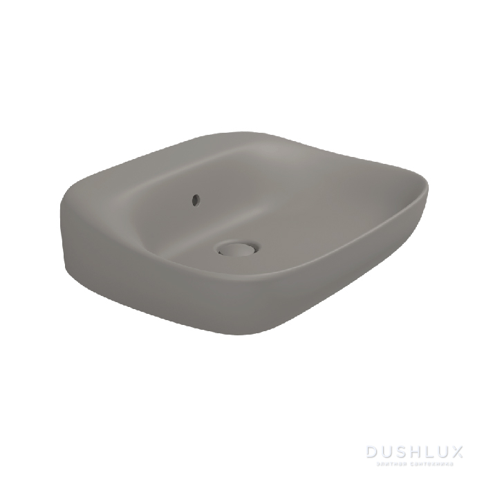 Фото Flaminia Fluo Раковина 60x49xh20см., подвесная, без отв., цвет: cenere