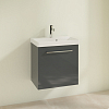 Villeroy & Boch Avento, Тумба с раковиной, подвесная, размер 53x51.4x35.2см., цвет: серый