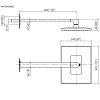 Dornbracht Symetrics Верхний душ 24x30см, настенный, цвет: платина