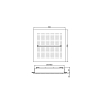 Fantini Acqua Zone Dream Верхний душ 530x530 мм, потолочный, ,Дождь, Ливень, цвет: черный матовый