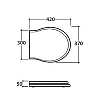 Globo Paestum Сиденье для унитазов деревянное (для PAS03, PA025, PA001,PA002,PA003, PA004), цвет: черный дуб/хром