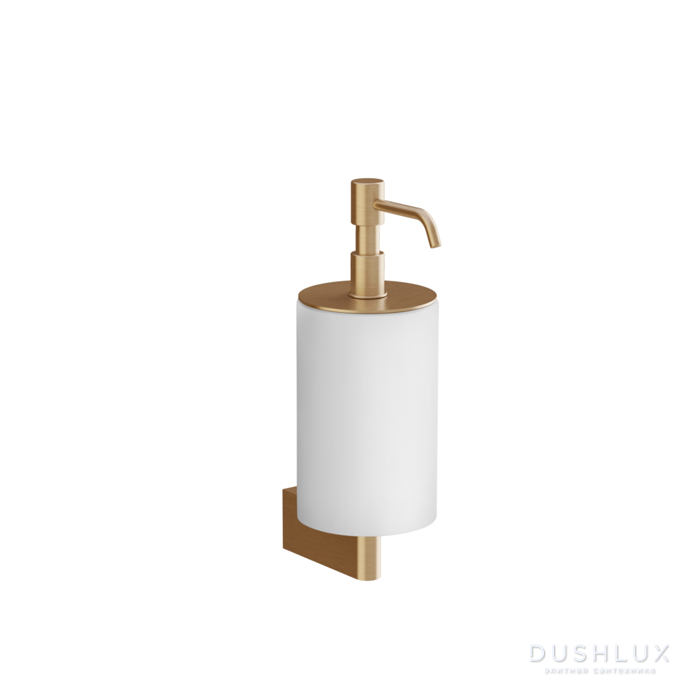 Фото Gessi Origini Дозатор для мыла, подвесной, цвет: белый/Warm Bronze Br. PVD