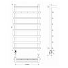 Secado Понтида 1 КСП Полотенцесушитель 40x100 см/50, электрический, цвет: хром