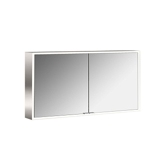 Emco Prime Зеркальный шкаф 130см., с подсветкой LED Facelift навесная модель, 2-дверки, IP 20 зеркальная задняя стенка