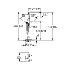 Grohe Lineare, Смеситель для ванны, цвет: хром