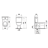 Laufen Pro Унитаз-компакт 67х36х40 см, c полочкой, выпуск Vario, цвет: белый