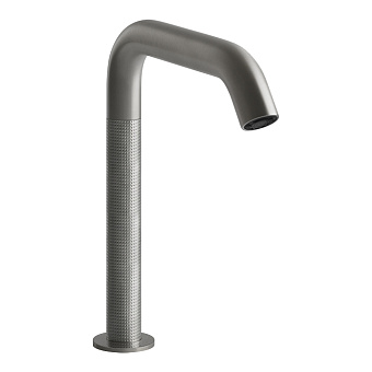 Gessi 316 Смеситель для раковины, 1 отв., электронный, с кран-фильтром для регулировки температуры и напора воды, цвет: Steel Brushed