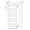 Secado Триада 3 Полотенцесушитель 40x120 см, электрический, цвет: бронза