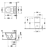 Duravit D-Neo Моноблок 37x65 см, безободковый, слив универсальный, HygieneGlaze, цвет: белый