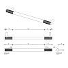 Decor Walther Club HTE40 Полотенцедержатель 40см, подвесной, цвет: золото
