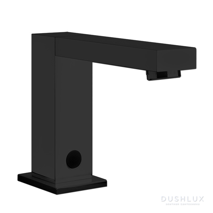 Фото Gessi Электронный смеситель для раковины с кран-фильтром для регулировки температуры и напора воды, цвет: черный