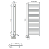 Neoinox Rondo Полотенцесушитель 120x45см, электрический, тэн, цвет: белый матовый