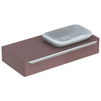 Geberit myDay Тумба с раковиной 115x20x52см., подвесная, с 1 выдв. ящиком, цвет: какао с молоком