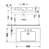 Duravit Vero Раковина 85x49см., подвесная, 1 отв., цвет: белый