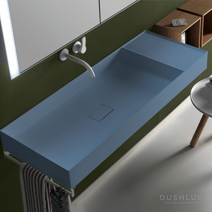 Falper Quattro.Zero Раковина 120x45x12 см, без отв., накладная, цвет ...