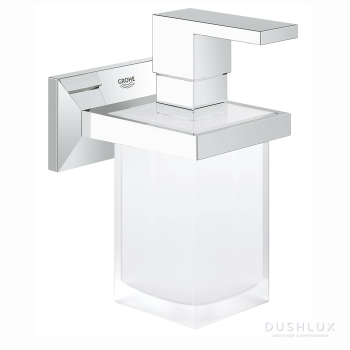 Фото Grohe Allure Brilliant, Дозатор для жидкого мыла с держателем, подвесной, цвет: хром