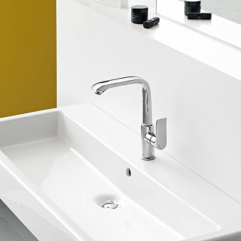 Hansgrohe Metris Смеситель для раковины, на 1 отв., поворотный излив 155мм, h230мм, цвет: хром