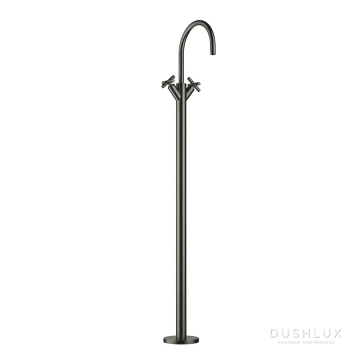 Фото Dornbracht Tara Смеситель для раковины, напольный, цвет: Dark Platinum сатинированная