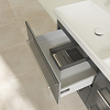 Villeroy & Boch Avento, Тумба с раковиной, подвесная, размер 118x51.4x45.2см., цвет: серый