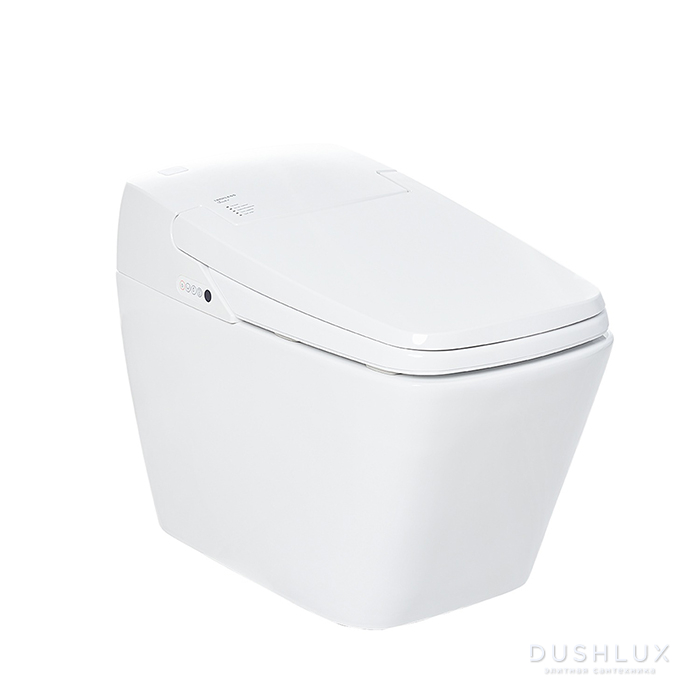 Фото SensPa Tankless Электронный унитаз 41x72x53см, напольный, TCB-080SA, Square Ceramic, цвет: белый
