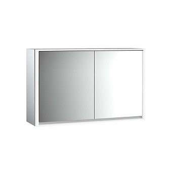 Emco Loft Зеркальный шкаф 130см., с подсветкой LED навесная модель, 2-дверки зеркальная задняя стенка