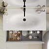 Dushlux Bevel Тумба подвесная 102x52см, с раковиной, 2 ящика, цвет: белый глянцевый
