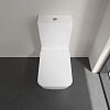 Villeroy&Boch Venticello Унитаз-компакт с открытым смывным краем, моноблок, 37.5х70см, с антигрязевым покрытием CeramicPlus, цвет: белый