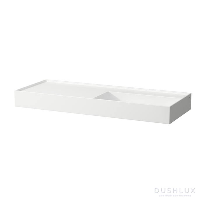 Фото Laufen Kartell Раковина подвесная 120х46х12см., без отв., Dx, без перелива, цвет: белый