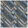 Mutina Azulej Керамогранит 20x20см, универсальный, глазурованный, цвет: prata grigio