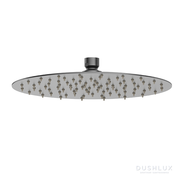 Фото Newform X-Steel 316 Верхний душ 25см., настенный/потолочный, G1/2", цвет: PVD Brushed gun metal