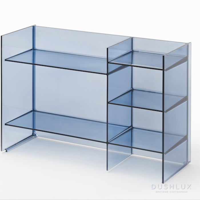 Фото Laufen Kartell Стеллаж, 75x26x53см, пластик, напольный, цвет: синий
