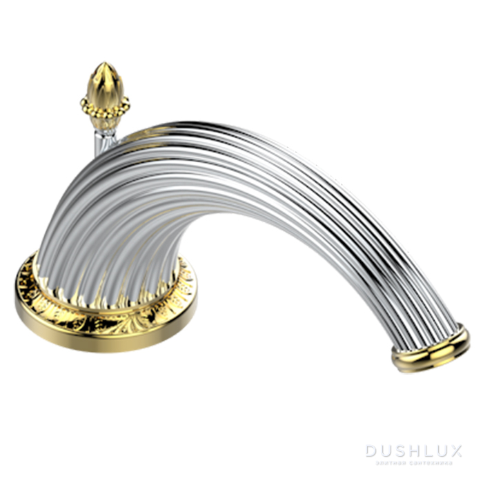 Фото THG Malmaison Metal Излив для раковины, цвет: Хром/золото